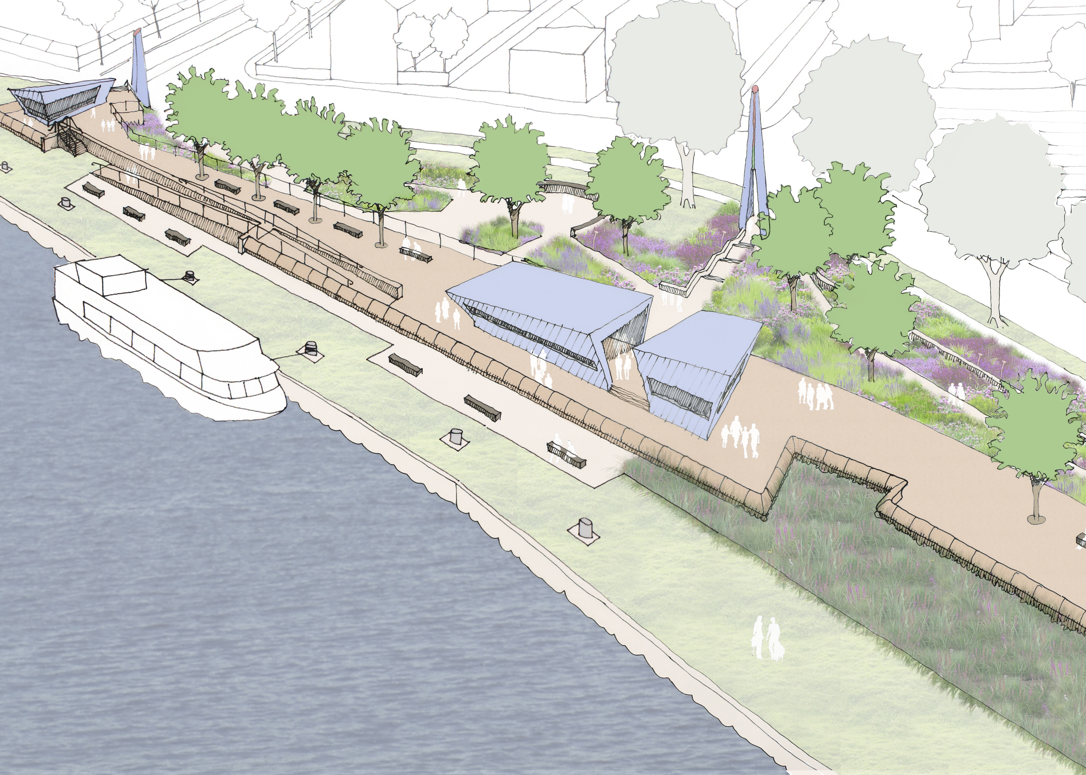 Concept design for Goole Riverside Park